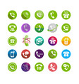 set of different icons with phone vector image