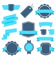 stickers and badges set 4 flat style vector image