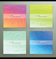 abstract polygonal background set vector image vector image