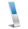 interactive information kiosk terminal stand vector image