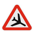 airplane icon flat style vector image