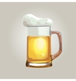 beer mug isolated on a light background vector image vector image