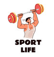 bodybuilder man characters posing vector image vector image