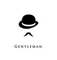 gentleman icon isolated on white background vector image
