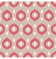 ikat circles ethnic seamless pattern vector image