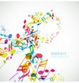 abstract background with tunes vector image