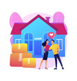 cohabitation abstract concept vector image vector image
