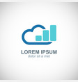 cloud data business logo vector image