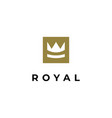 crown logo design vector image