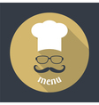 hipster chef vector image vector image