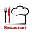 restaurant icon vector image