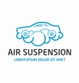 air suspension logo template vector image