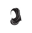 hijab graphic design template isolated vector image
