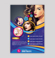 Salon flyer Royalty Free Vector Image - VectorStock