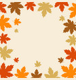 autumn background with fall maple leaves vector image vector image