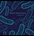 micro bacterium text background vector image vector image