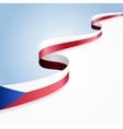 czech flag background vector image