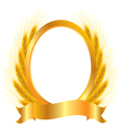 gold vignette vector image