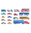 large car set vector image
