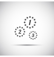 stars in a circle with the numbers vector image