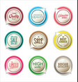 abstract modern label collection vector image