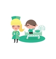 child kid hospital vector image