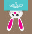easter bunny in flat style vector image vector image