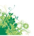 floral graphic background vector image vector image