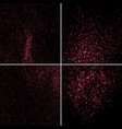 grainy abstract texture on black background vector image vector image
