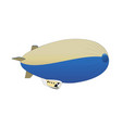 retro air dirigible journey flat vector image