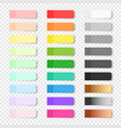 colored realistic sticky notes isolated vector image