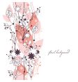 floral greeting card vector image vector image