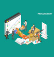 3d isometric flat conceptual vector image vector image