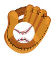 baseball equipment cartoon vector image
