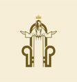 christian church logo vector image