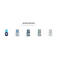 water machine icon in different style two vector image