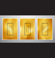 abstract minimalist gold background design vector image