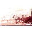 floral graphic background vector image vector image