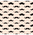 hipster mustache seamless pattern vector image