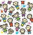 kid pattern vector image