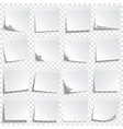 sticky paper note with tape and shadow isolated vector image