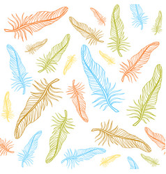 Beautiful Feather pattern seamless Royalty Free Vector Image