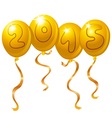 2015 new year balloons vector image
