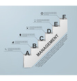 infographics in 3d stair of success business vector image