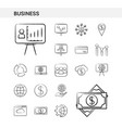 business hand drawn icon set style isolated vector image