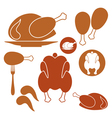 chicken barbecue grill vector image vector image