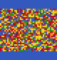plastic constructor seamless pattern color vector image