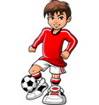 soccer football player teen boy sports clipart vector image vector image