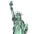 statue liberty symbol freedom and democracy vector image