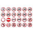 Prohibitory traffic sign free Royalty Free Vector Image